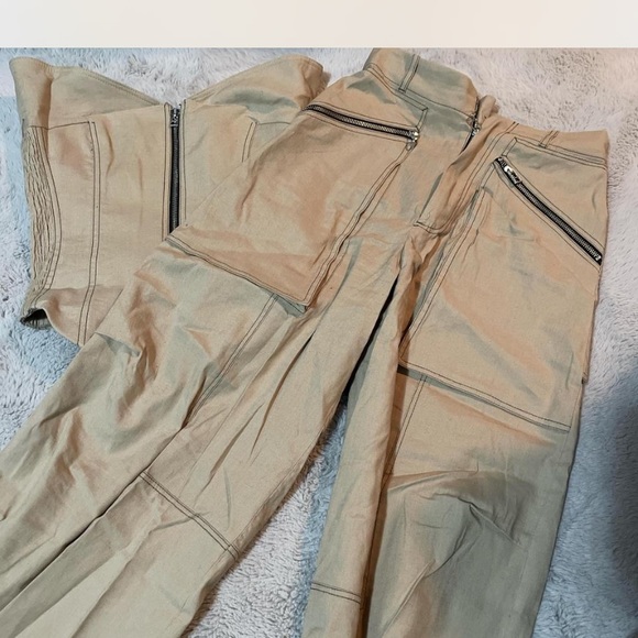 XS blogger fave Zara topstitched bustier cargo strapless top - Picture 6 of 6